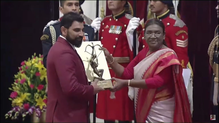 Mohammed Shami Receives Arjuna Award 2023