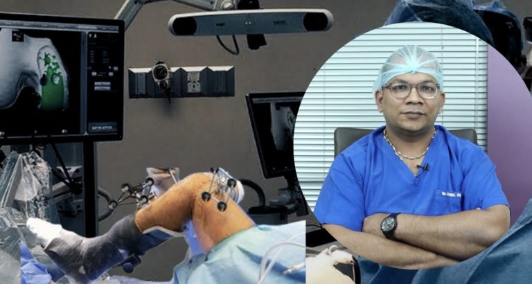 End-stage arthritis can be effectively treated with robotically assisted knee surgery. In a year, Dr. Sunil Dash of AMRI Bhubaneswar performs more than 300 procedures.